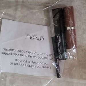 Clinique eyeliner, mascara & lipstick